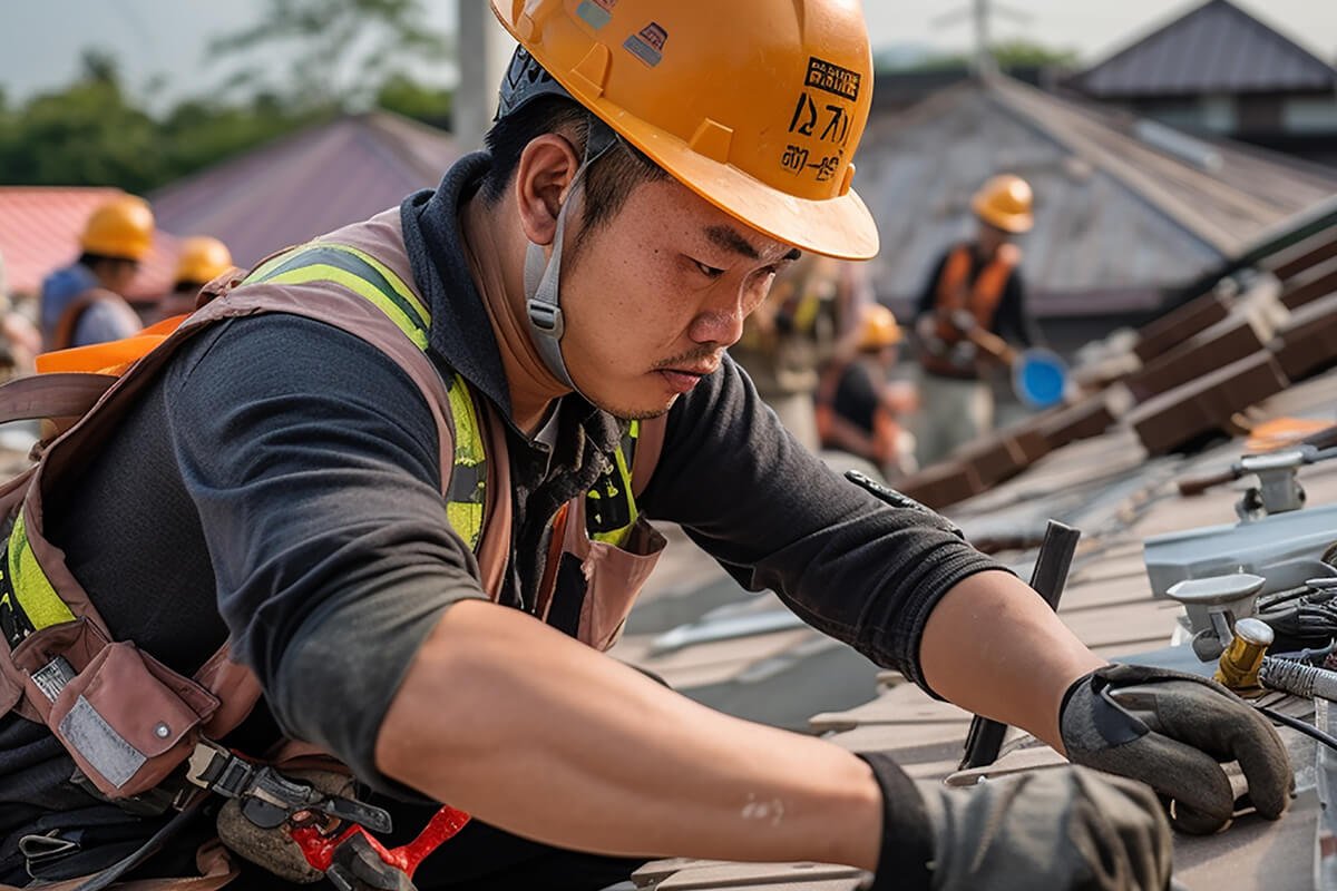 Raylı tente montajı